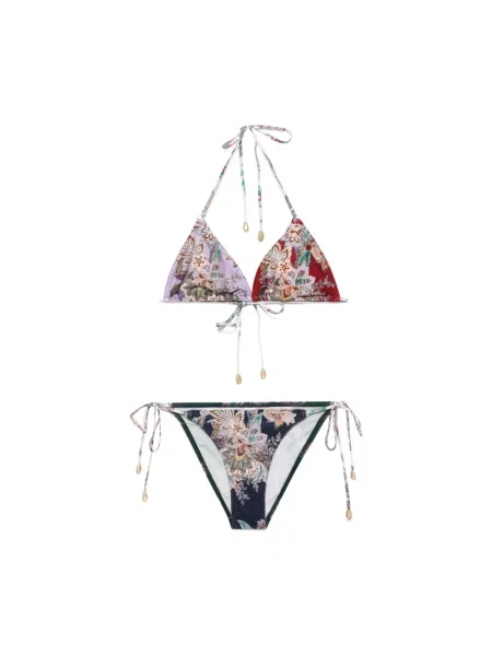Bikini Zimmermann z nadrukiem z wzorem paisley z dekoltem halter