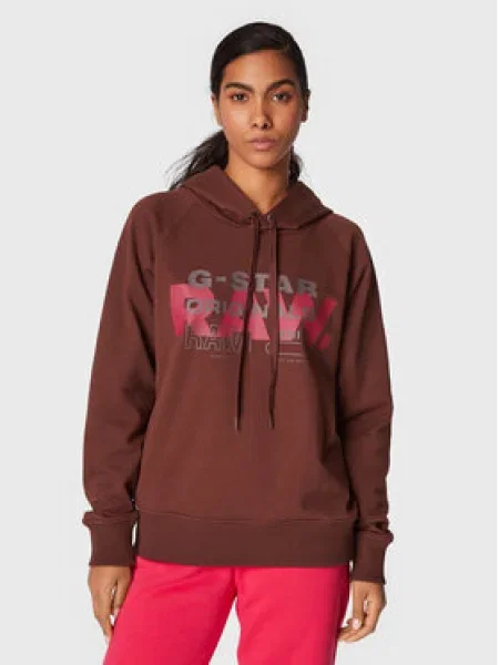 G-Star Raw Bluză Raglan maro