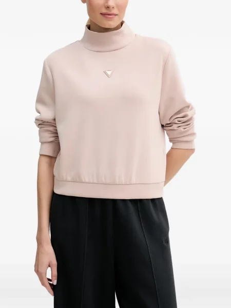 Pulover Guess cu autograf roz