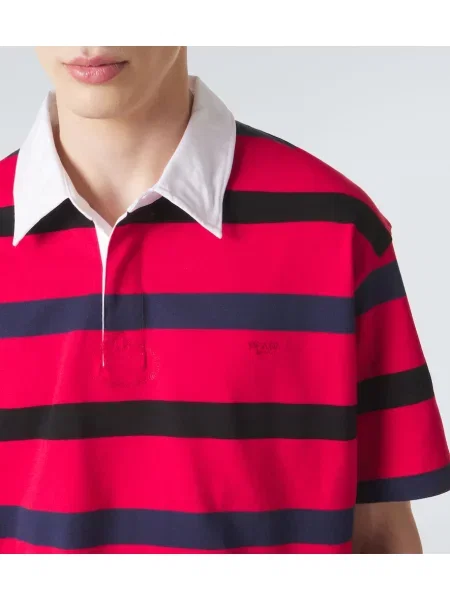 Tricou polo Prada cu dungi