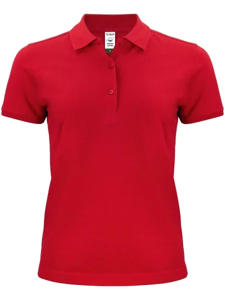 Clique Classic OC Polo – organiczna klasyczny krój – red czerwona