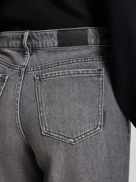 Jeansy z szerokimi nogawkami w 5 kieszeni Armani Exchange