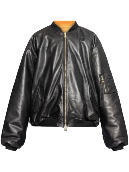 Geanta de piele Vetements negru