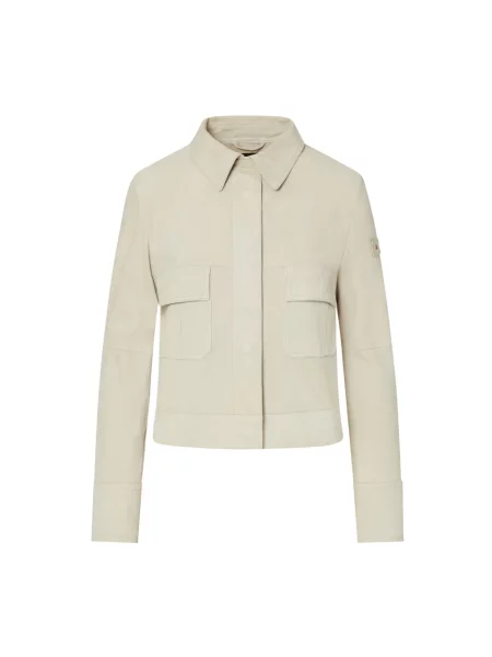 Kurtka skórzana Peuterey biała