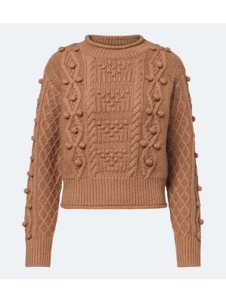 Sweter Emilia Wickstead wełniany beżowy