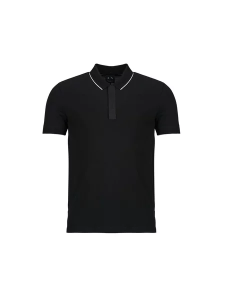 Polo majica Armani Exchange s kratkimi rokavi črna