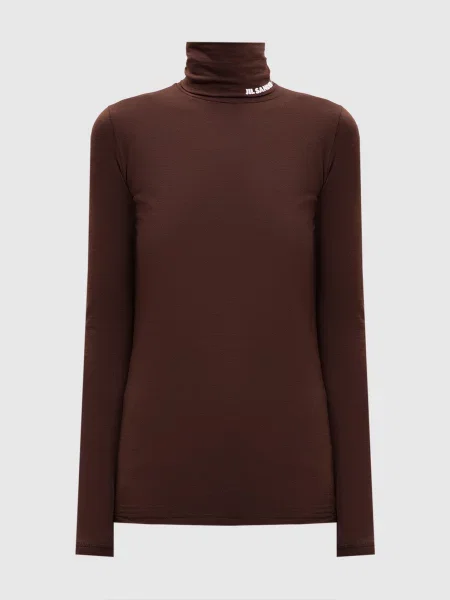 Гольф з вовною Jil Sander коричневий