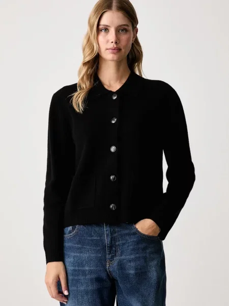 United Colors of Benetton cardigan pentru femei cu lână negru