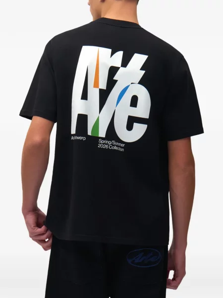 Tricou Arte Antwerp cu imagine negru