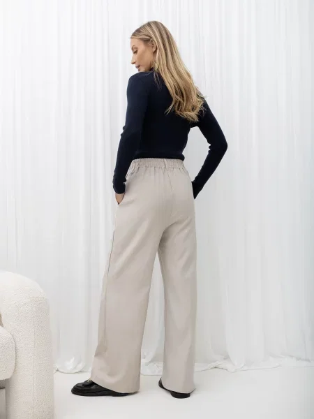 Hlače Italy Moda bež