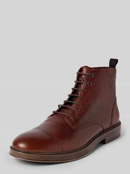 Buty sznurowane z pętelką model ‘HENREYS’ Geox brązowe