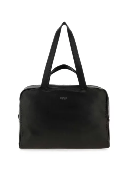 Geantă Prada din piele business negru