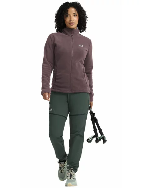 Флісова кофта Jack Wolfskin фіолетовий