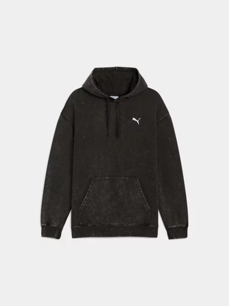 Худі PUMA Ess Elevated Wash Hoodie комбінований верх чорний