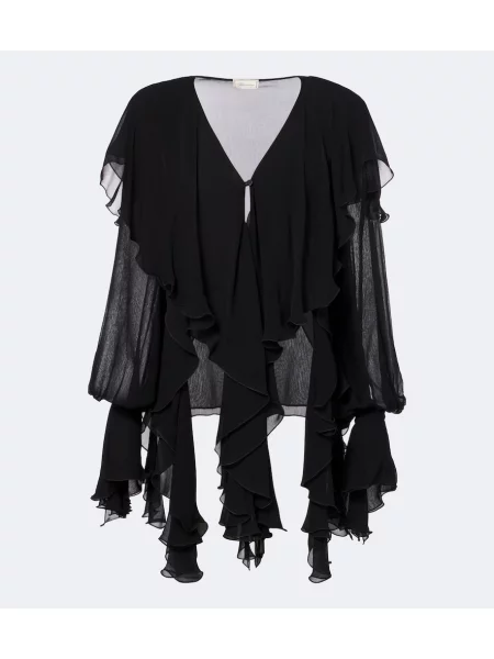 Bluză Blumarine cu volane negru