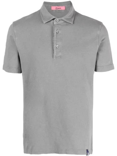 Tricou polo Drumohr cu autograf gri