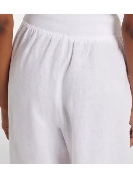 Pantaloni Dôen de in alb