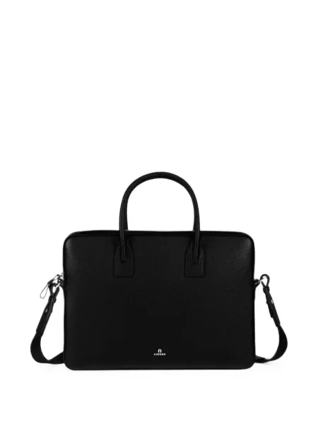 Geantă pentru laptop Aigner din piele negru