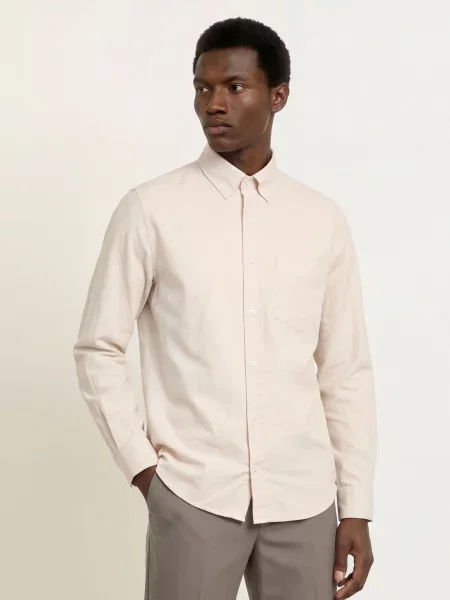Reiss Flanelová Košile Hunt Extra Slim Fit světle hnědá