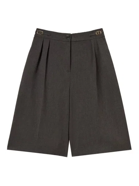 Pantaloni scurți Twinset plisate gri