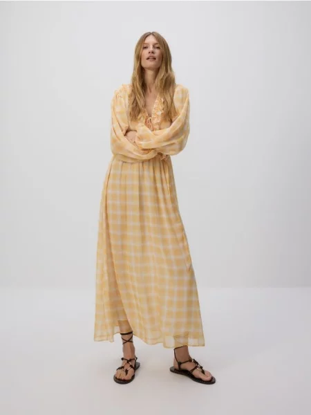 Reserved Сукня у клітинку різнобарвний 