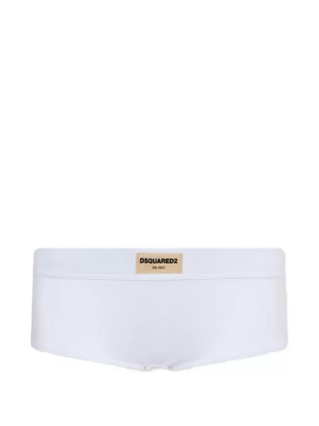 Pantaloni culottes Dsquared2 alb