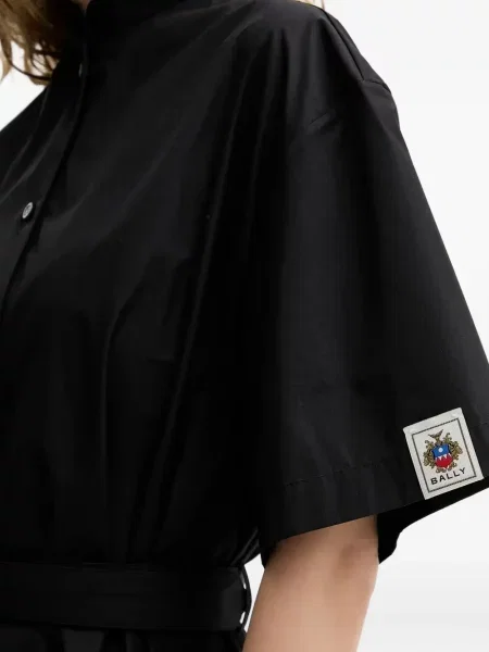Rochie tip cămașă Bally până la genunchi de costum negru
