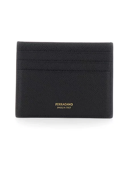 Portfel Salvatore Ferragamo skórzany czarny