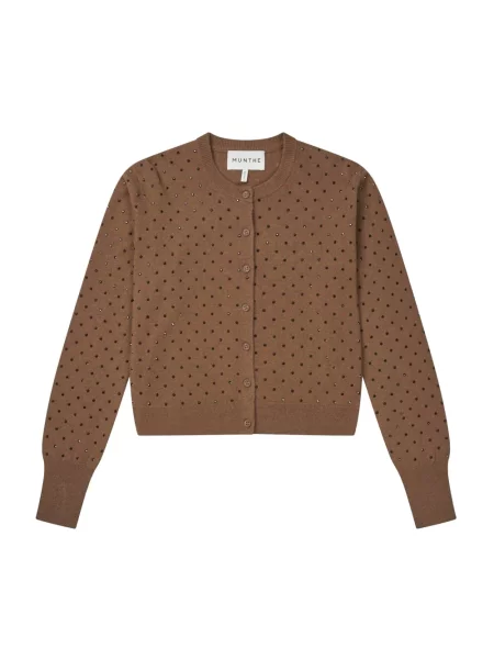 Sweter Munthe brązowy