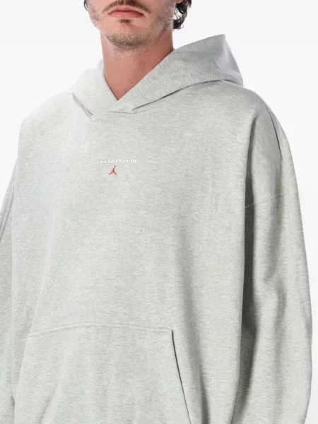 Hanorac cu glugă Jordan din fleece gri