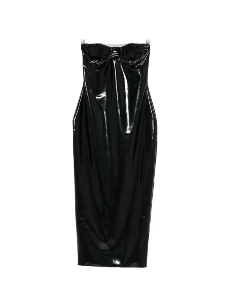 Rochie midi Oseree până la genunchi de costum negru