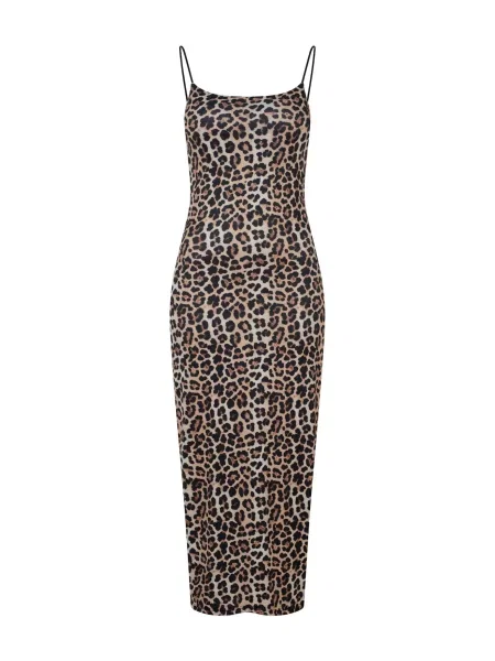 Rochie ecru / ciocolatiu / deschis maro