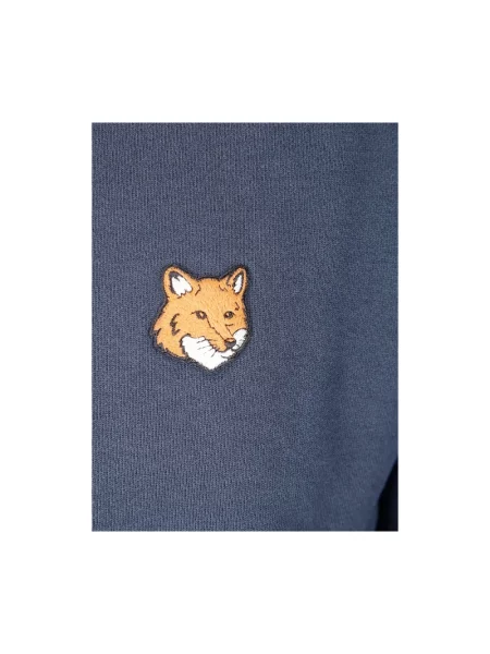 Haftowana bluza Maison Kitsune niebieska