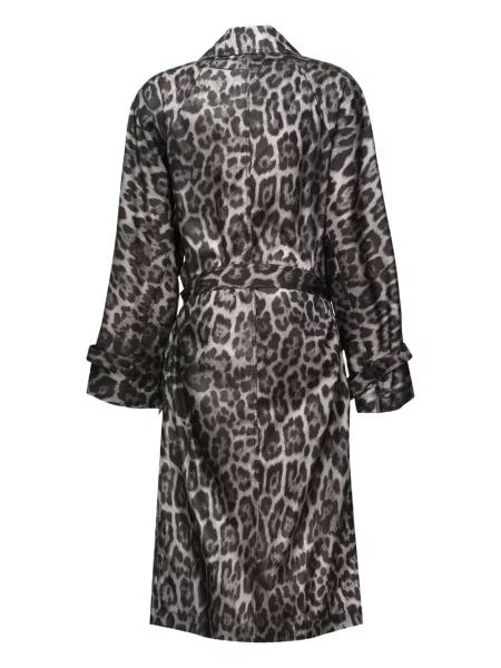 Trenci Stella Mccartney cu imagine cu model leopard gri