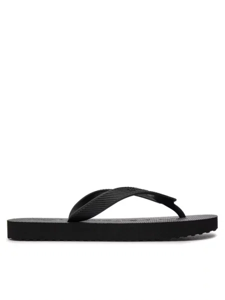 Žabky Tommy Jeans Logo Flip Flop black černé