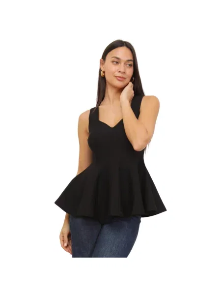 Top La Modeuse negru