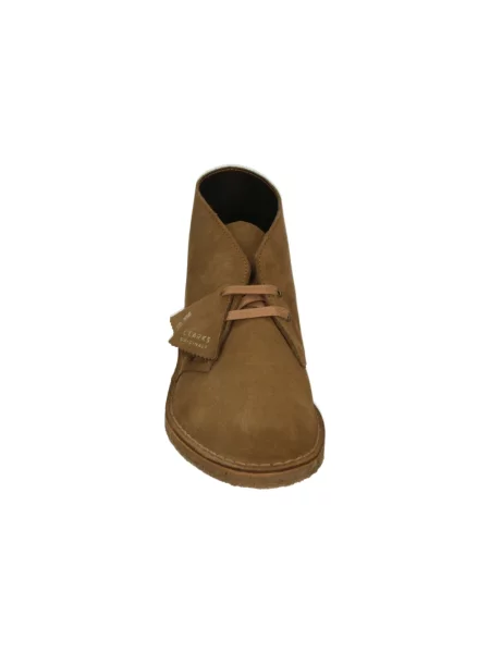 Trzewiki Clarks zamszowe casual brązowe