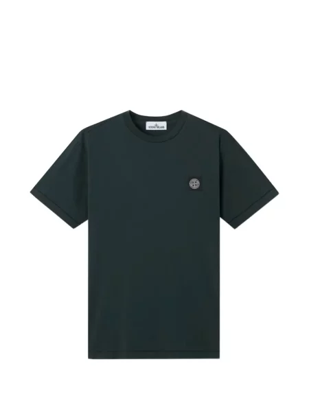 Tricou Stone Island cu strasuri verde