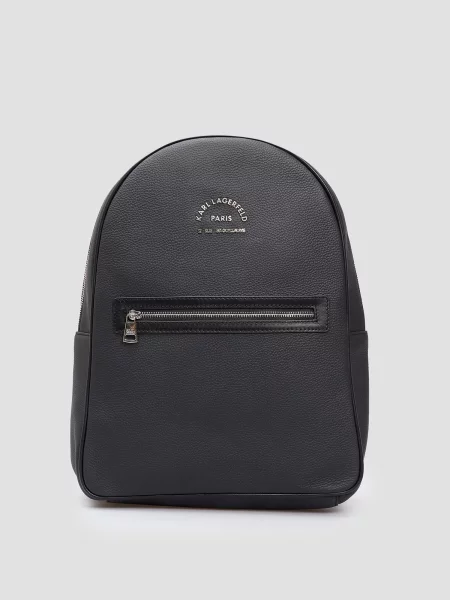 Шкіряний рюкзак Karl Lagerfeld чорний