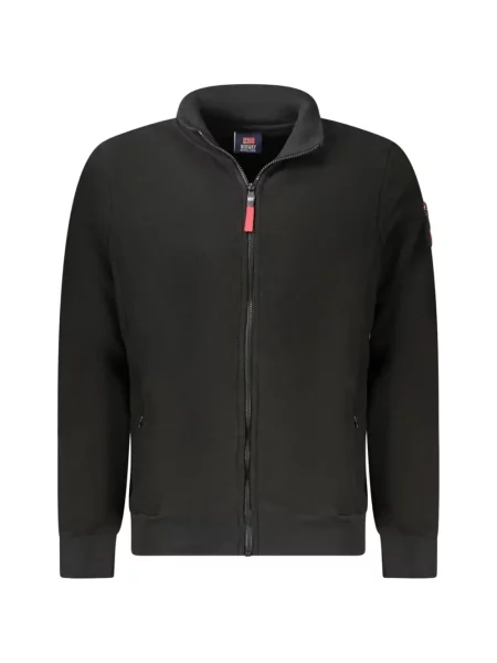 Pulover Norwegian Rain cu autograf negru