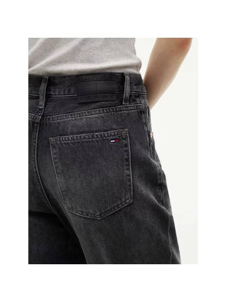 Blugi mom fit Tommy Jeans gri