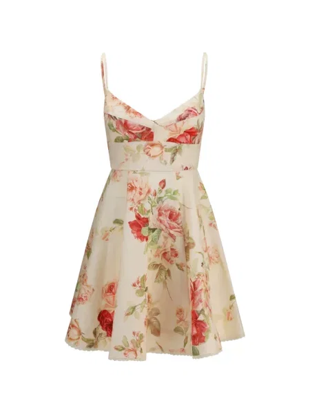 Rochie mini Zimmermann de in cu model floral cu imagine