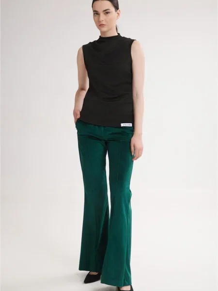 Pantaloni Scarlet închis verde