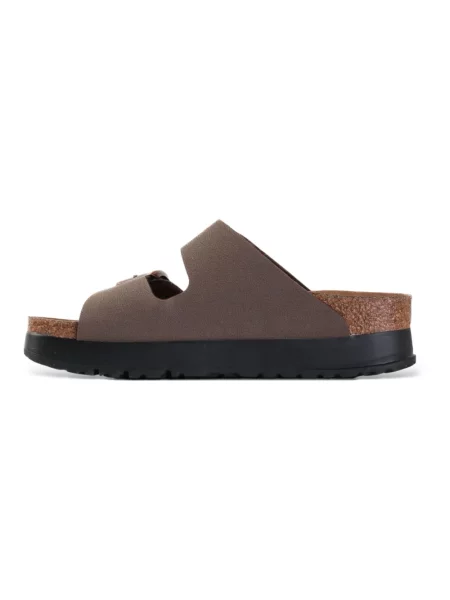 Birkenstock Arizona Flex Platform Birko-Flor Narrow Fit Kobiety Sandały Birkenstock Size: 7 brązowy