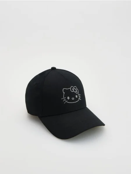 Reserved Кепка з козирком Hello Kitty чорний