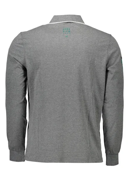 Polokošeľa U.s. Polo Assn. s dlhými rukávmi sivá