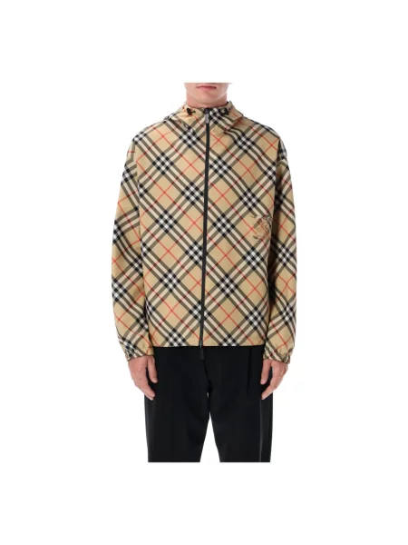 Kurtka Burberry z kapturem beżowa