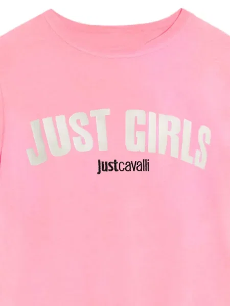 Tricou Just Cavalli cu imagine roz