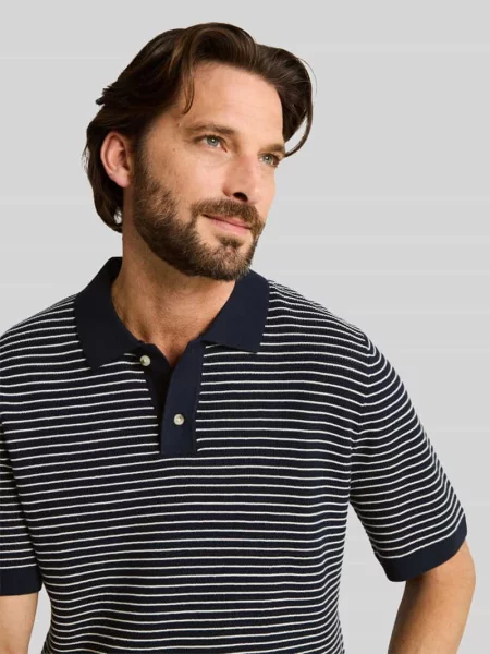 Koszulka polo o kroju regular fit z bawełny w imitacji dzianiny Tom Tailor