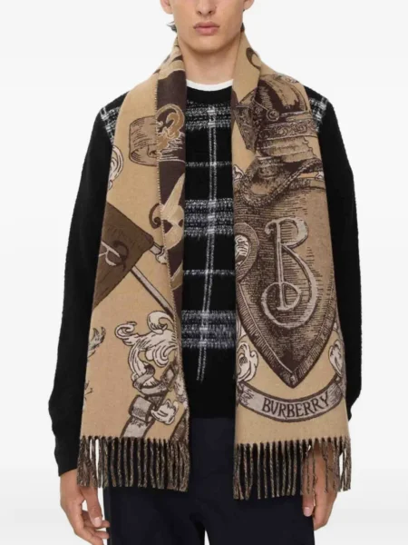 Fular Burberry din cașmir